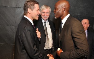 Djimon Hounsou takes center stage at Control Arms Opening Reception