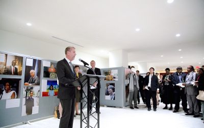 Global gathering celebrates “50 Celebrating 50” exhibit at UN